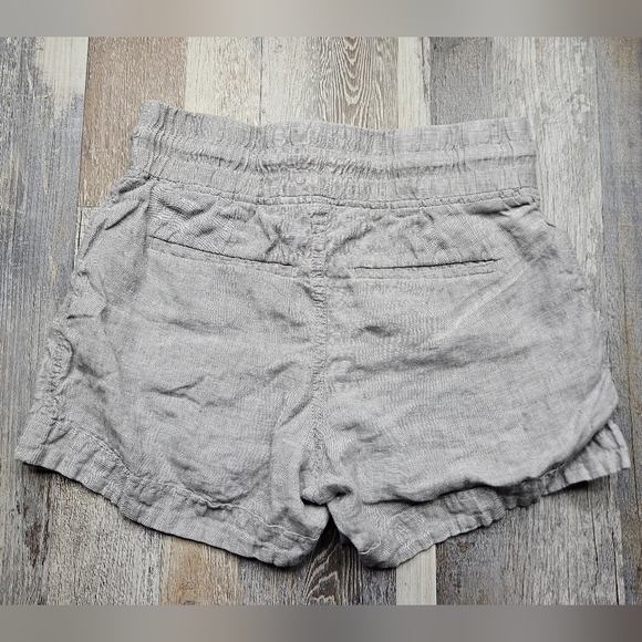 Athleta Cabo Linen Shorts Size 2 Grey 4" inseam - Picture 3 of 8